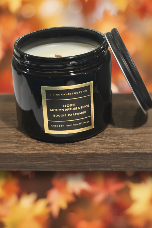 AUTUMN APPLE SPICE- HOPE  12 oz Candle