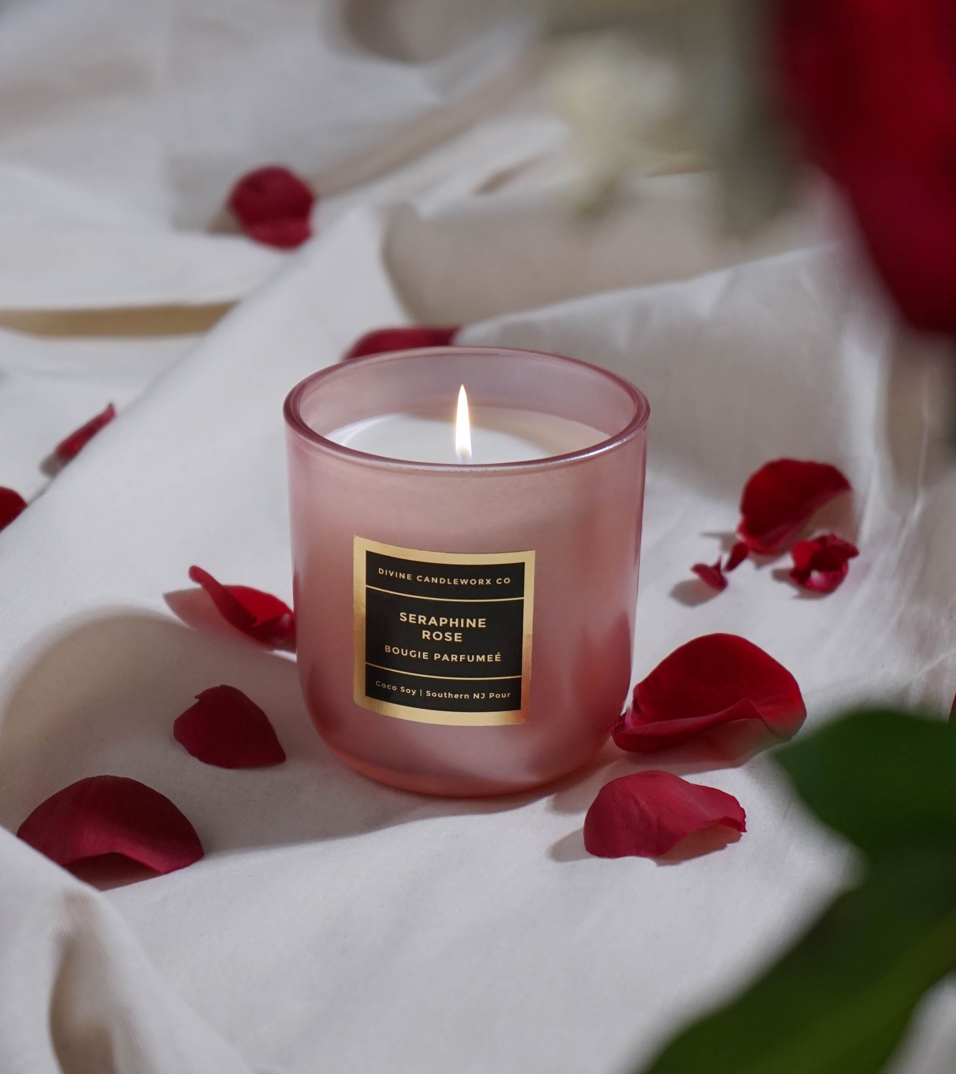 未開封　Maison de Shanti　LOVE　キャンドル　ローズクォーツ SERAPHINE ROSE - Rose 12oz – Divine Candleworx Co